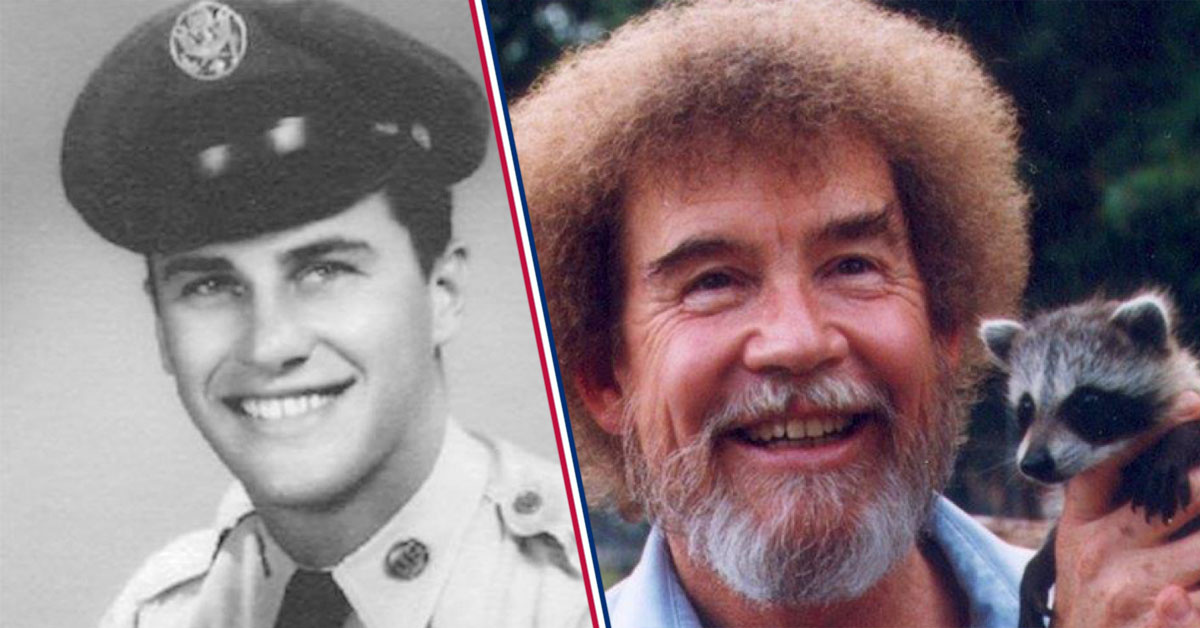 Bob Ross in his Air Force uniform