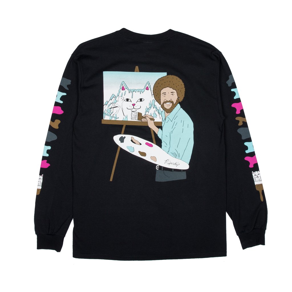 Streetwear label RIPNDIP's Bob Ross Sweater