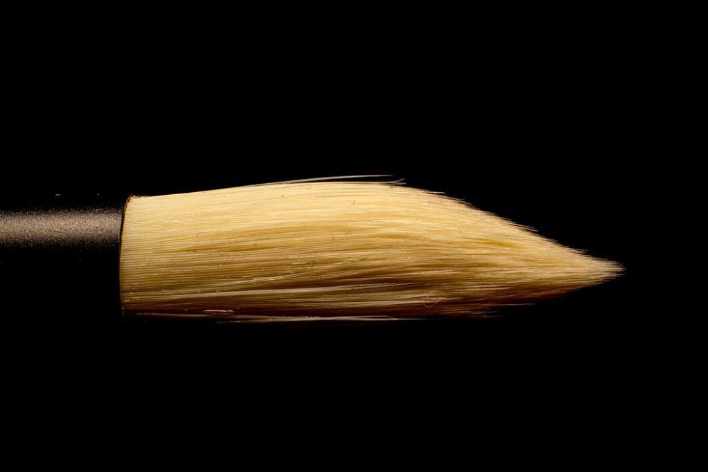 A nicely shaped painting brush.